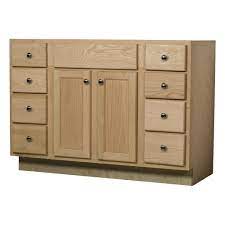 Check spelling or type a new query. Quality One 31 1 2 H Unfinished Oak Vanity Cabinet At Menards
