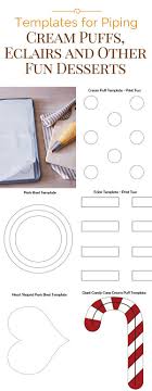 Pate A Choux Templates For Cream Puffs And Eclairs Cream Puffs Eclairs Pate A Choux