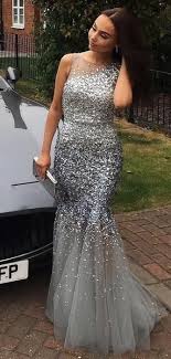 Gorgeous Silver Rhinestone Mermaid Prom Dresses Sleeveless Prom Dresses Pd0766 Mermaid Prom Dresses Prom Dresses Sleeveless Prom Dresses