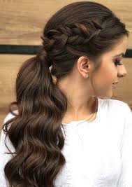 10 Homecoming Hairstyles Half Up Half Down Ideas Braids For Long Hair Elegant Ponytail Side Braid Hairstyles
