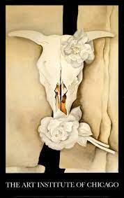 Check spelling or type a new query. Georgia O Keeffe Cow Skull With Calico Roses Art Print