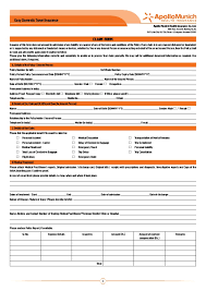 See more of apollo munich health insurance comp on facebook. Apollo Munich Easy Domestic Travel Insurance Claim Form Personal Acc
