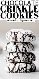 Chocolate Crinkle Cookies Chocolate Crinkles Chocolate Crinkle Cookies Crinkle Cookies
