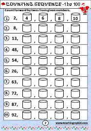 Printable math worksheets from k5 learning. 2nd Grade Math Worksheets Counting Sequence 1 100 Numbers