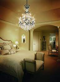 Make A Grand Statement With Chandeliers In The Bedroom Bellacor Bright Ideas Blog Modern Bedroom Lighting Girls Bedroom Lighting Modern Farmhouse Bedroom