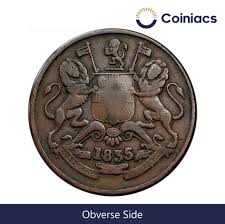 Half Anna East India Company Copper old ...