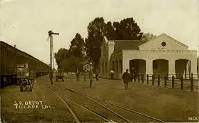 Southern Pacific Railroad Station Tulare Ca From 1911 Tulare County Tulare Railroad Station