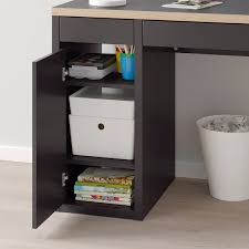 Micke مكتب فحمي أحمر 105x50 سم Ikea