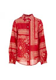 Maybe you would like to learn more about one of these? Damenhemd Semicouture Rot Paisley Derna It