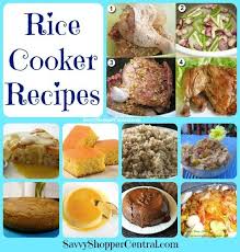 Rice Cooker Recipes Savvy Shopper Central Rice Cooker Recipes Aroma Rice Cooker How To Cook Rice