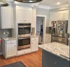 Try pairing them with sleek, silver finishes. Extra White Kitchen Gray Matters Island 2 Cabinet Girls