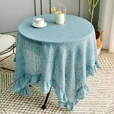 What size tablecloth do i need to order? Nordic Style Small Round Coffee Table Tablecloth Balcony Round Dining Table Cloth Home Garden Small Fresh Lotus Leaf Tab Shopee Malaysia