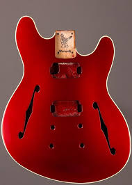 Warmoth Carved Top Mooncaster Guitar Body Candy Red In 2019
