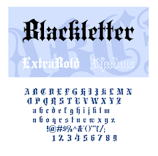 Contoh Blackletter