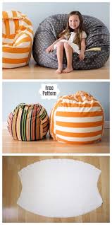 Diy Toy Storage Bean Bag Chair Free Sewing Patterns Tutorials Fabric Art Diy