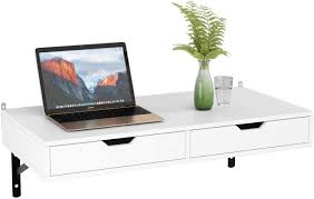 Check spelling or type a new query. Homfa Wall Mounted Computer Desk Study Writing Table Laptop Desk Dressing Table Desk Workstation With 2 Drawers White 80x40x40cm Buy Online In Saint Vincent And The Grenadines At Saintvincent Desertcart Com Productid 157805855