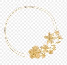 Png Floral Round Frame Gold Effect Free Image By Rawpixel Com Neung Leaf Outline Gold Flowers Gold
