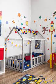 Scandinavian Design Baby Room Interior Baby Bed Or Children Bed In 2021 Boy Toddler Bedroom Kids Room Bed Toddler Bedrooms