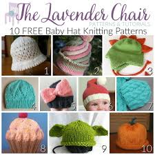 Printable free knitting patterns for baby hats. Free Baby Hat Knitting Patterns The Lavender Chair