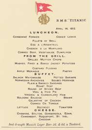The dining rooms aboard the titanic were different based on who they were for. Titanic Dining Titanic Titanic Com
