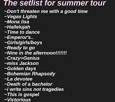 I Went To Panic At The Disco Weezer Show And Here S Panic S Setlist Panic At The Disco Love Songs Lyrics Music