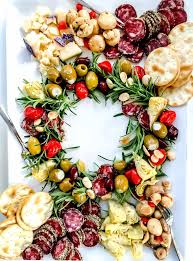 04.03.2021 · santa fruit appetizer / santa claus face made of fruits and marshmallow on a plate christmas food for children top view stock photo download image now istock. Antipasto Christmas Wreath Appetizer Foodiecrush Com