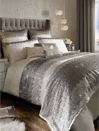 Kylie Minogue Romana Duvet Cover Silver Bedroom Luxury Bedding Bedroom Design