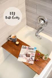 Diy Wooden Bath Caddy Lemon Thistle Bath Caddy Diy Wooden Diy Bathroom Organization Diy