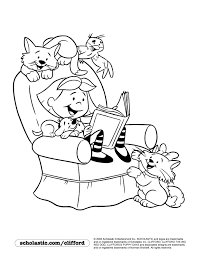 Clifford the big red dog, clifford and be big and associated logos. Scholastic Coloring Pages Coloring Home