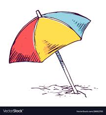 To search on pikpng now. Sand Beach Umbrella Color Hand Drawn Illustration Striped Sun Parasol Isolated Sketch Clipart On White Ba Umbrella Drawing Umbrella Illustration Beach Drawing