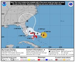 National hurricane center ( see original file ). National Hurricane Center On Twitter 8 31 8 Am Edt There S Been A Notable Change Overnight To The Forecast Of Dorian After Tuesday It Should Be Stressed That The New Forecast Track Does
