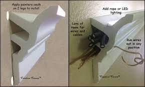 Great news!!!you're in the right place for ceiling moulding. Install Raceway Wires Led Rope And Indirect Lighting In Foam Crown Molding