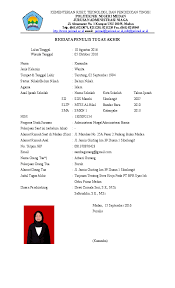 Doc contoh biodata peneliti singkat adi mansah academia edu. Contoh Biografi Tugas Akhir Lukisan