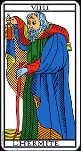The hermit tarot card refers to the level of spiritual knowledge that he attained, and that he is ready to impart that knowledge to everyone. The Hermit L Hermite Tarot Card Meanings Tarot De Marseille Tarotx