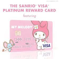 Celebrate My Melody 40th Everywhere You Go With The New Sanrio Visa Platinum Reward Card Featuring My Melody Cards Melody Hello Kitty Sanrio
