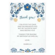 For example, thank you for the beautiful salad bowl set. Fiesta Thank You Cards Floral Thank You Notes Zazzle Com Diy Note Cards Thank You Cards Note Cards