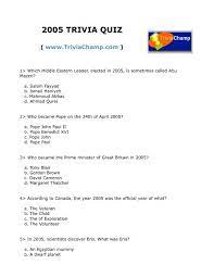 Buzzfeed editor keep up with the latest daily buzz with the buzzfeed daily newsletter! 2005 Trivia Quiz Trivia Champ