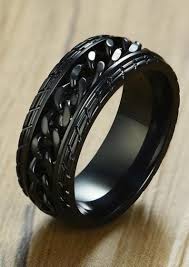 Tire Chain Ring Gothic Wedding Rings Mens Skull Rings Skull Ring