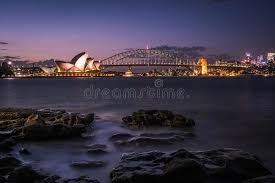 Percorsi australia nuovo galles del sudsydney. Tramonto A Sydney Nuovo Galles Del Sud Australia Fotografia Stock Immagine Di Australiano Paesaggio 170691596