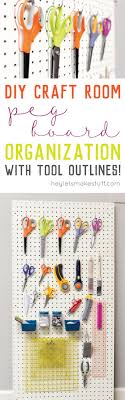 20 pegboard ideas to organize and decorate your home. Diy Sewing And Craft Room Peg Board Organization Hey Let S Make Stuff