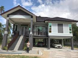 Diberi cat hitam, pagar rumah penyanyi kelahiran malaysia, 11. Halaman Download Plan Rumah Kampung Moden Design Rumah Terkini
