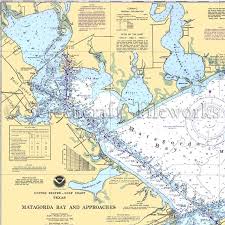 texas port lavaca nautical chart decor map haikyuu