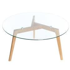 Find a stunning coffee table that combines bespoke style and practicality. Charles Jacobs Round Coffee Table With Solid Wood Oak Legs And Glass 60 90x45 Round Coffee Table Round Glass Coffee Table Coffee Table