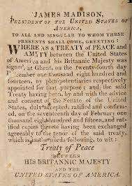 The Treaty Of Ghent 8 Stat 218 Signed On December 24 1814 In The Flemish City Of Ghent Was The Peace Treaty That En Peace James Madison Historical Events