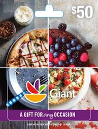 Present this card to the cashier at the time of purchase and the available balance will be applied to your purchase (this actual card must be present; Amazon Com Giant Food Landover Gift Card 50 Gift Cards