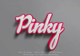 3d Mockup Pink Text Style Effect Text Style Mockup Text