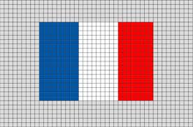 Flag Of France Pixel Art Pixel Art Pixel Beads Flag