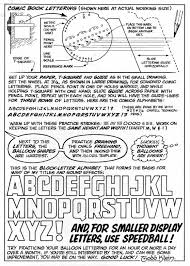 How To Do Lettering For Comic Books Very Cool Comic Book Art Style Lettering Lettering Guide