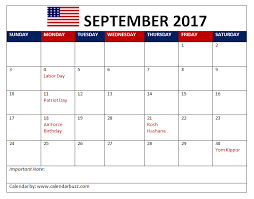 Comprehensive list of national public holidays that are celebrated in malaysia during 2017 with dates and information on the origin and meaning of holidays. September 2017 Calendar With Holidays Printable Usa Uk Canada India Australia Calendarbuzz