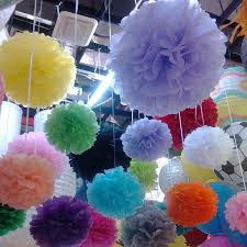 How to make tissue paper pom pom flowers in 4 easy stepsfollow this simple tutorial on how to make flowers with tissue paper. 10pcs 10cm 15cm 20cm Tissue Paper Pom Pom Flower Rose Ball Hanging Backdrop Diy Craft Paper Flower Wedding Party Decorations Wish